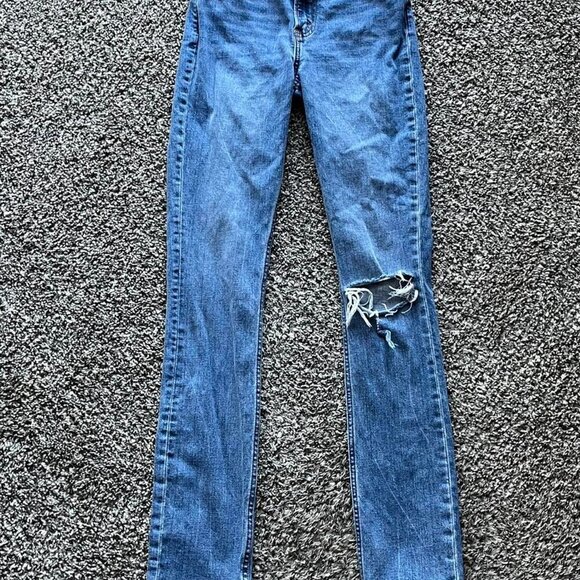 Abercrombie & Fitch Denim - Abercrombie Fitch Blue High Rise, Skinny Jeans, Women's 24 Denim Jeans